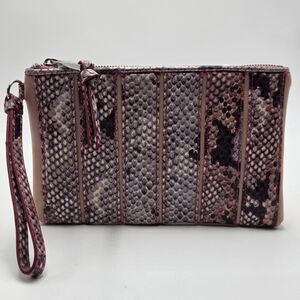 Simply Vera Vera Wang Faux Snakeskin Envelope Wristlet